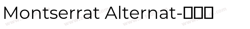 Montserrat Alternat字体转换